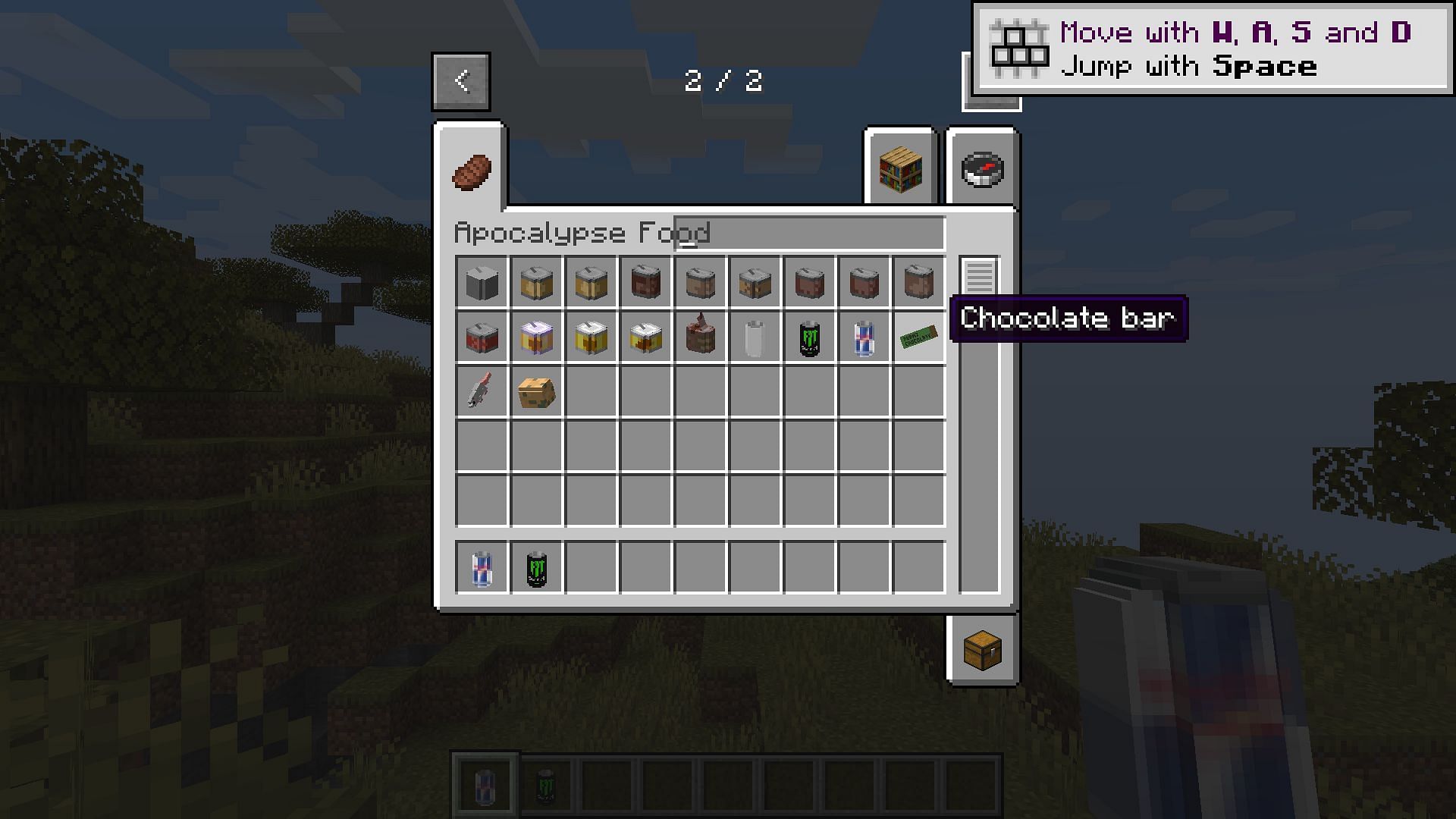 The unique theme makes this one of the best Minecraft food mods you need to try (Image via Sportskeeda Gaming || Mojang Studios/Luigipower5798)